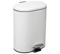 5 five simply smart 5five - Poubelle Soft Close métal 6l siliflex Blanc