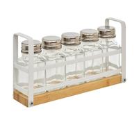 5 five simply smart 5five Rack de 5 bocaux à épices Baume Blanc