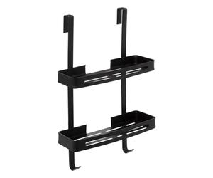 5 five simply smart 5five - serviteur de Douche 2 Niveaux Stick adhésif Noir blackalu