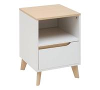 5 five simply smart 5five - Table de Chevet luma 40x55cm 1 tiroir Blanc