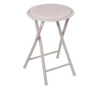 5 five simply smart 5five - Tabouret Pliant d'Appoint Beige - D 30 x H 45 cm, Compact et Léger - pour Maison, Cuisine, Bureau