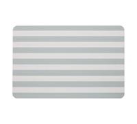 5 five simply smart 5five - Tapis de Bain en Diatomite Rayé - Vert Céladon - 60 x 39 cm, Ultra Absorbant, Antidérapant - pour Salle de Bain