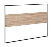 5 five simply smart 5five - Tête de Lit 165 cm Aliaj Effet Bois et Noir - À Poser au Sol - Compatible avec Lit Double Classique et Lit Queen Size