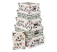 5 five simply smart 6 boîtes coin métal collectionneur rose