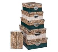 FIVE Simply Smart - Lot de 6 Boîtes de Rangement Natcol 48cm Multicolore Multicolore