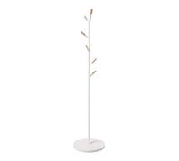 5 five simply smart AC-Déco Porte Manteau 6 tiges - L 40 x H 175,5 cm - Métal - Blanc