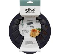 5 five simply smart - Charlotte silikonform "silitop" schwarz rot