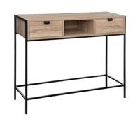 5five Console Aliaj – 2 tiroirs en chêne, métal et bois H 80 cm