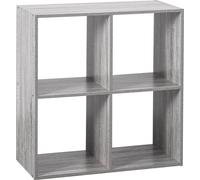 5 five simply smart - Étagère à 4 compartiments "mix n modul" effet chêne gris