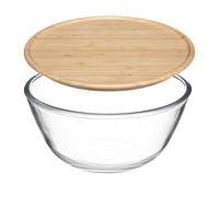 Saladier en verre avec couvercle en bambou - Transparent - D 23 x H 11,8 cm Transparent https://www.fnac.com/mp48062550/FIVE-Simply-Smart-Saladier-et-Couvercle-Bambou-2-5L-Transparent/w-4?oref=64514c9d-772f-83eb-5164-43ac72bb2e80