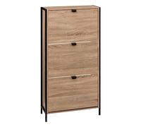 5 Five Simply Smart Meuble Range-Chaussures 3 tiroirs aliaj Effet chêne Naturel