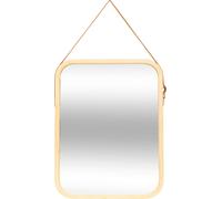 5 five simply smart - Miroir mural avec lanières en cuir 45x35cm