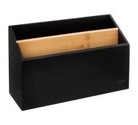 FIVE Simply Smart - Organiseur de Bureau Bambou Bava 25cm Noir Noir