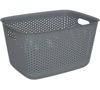 5 five simply smart - Panier "tila" 17l plastique gris