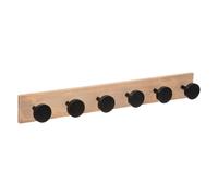 5 five simply smart - Patère 6 têtes pin noir