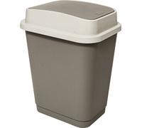 5 five simply smart - Poubelle 25l en plastique taupe