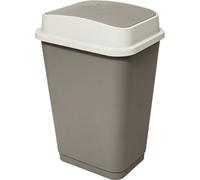 5 five simply smart - Poubelle 50l plastique taupe