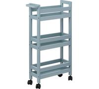 5 five simply smart - Servierwagen mit rollen 3 ebenen "colorama" blau artic
