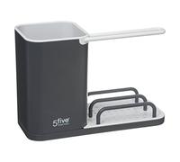 5five Organiseur d'évier Néo 4-en-1 - Gris anthracite