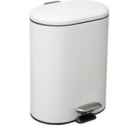 5 five simply smart - Soft close metall abfalleimer 6l "siliflex" weiß