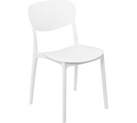 5 five simply smart - Weißer plastik-stapelstuhl "plasta" (littéralement "l'étagère en plastique")