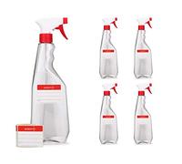 5 flacons pulvérisateurs de 750 ml en PET, flacons pulvérisateurs avec pistolet, pulvérisateurs vides avec buse réglable (jet / spray), par exemple pour les plantes / fleurs, le nettoyage, l'atelier