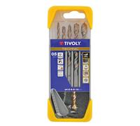 Tivoly Coffret forets béton haute performance – 5 forets gradués SLR Ø 4, 5, 6, 8, 10 mm