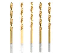 Pack de 5 forets HSS avec revêtement titane - 4 mm G