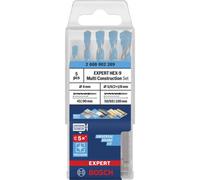 5 forets multi-matériaux hex-9 expert 4/5/6/8 - BOSCH - 2608902289