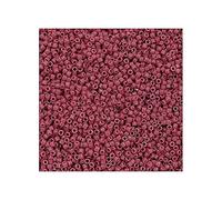 5 g Miyuki Delica Rocailles Seed Beads, 11/0 (1.6 mm) Duracoat Opaque Cherry Blossom (Miyuki Delica Rocailles Perles de graines Rocailles rouge)