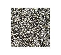 5 g Miyuki Delica Rocailles Seed Beads, 11/0 (1.6 mm) Galvanized Tarnished Silver (Miyuki Delica Rocailles Perles de graines Rocailles Argent galvanisé)