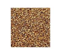 5 g Miyuki Delica Rocailles Seed Beads, 11/0 (1.6 mm) Galvanized Yellow Gold (Miyuki Delica Rocailles Perles de graines Rocailles Galvanisé en or jaune)