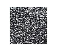 5 g Miyuki Delica Rocailles Seed Beads, 11/0 (1.6 mm) Gunmetal (Miyuki Delica Rocailles Perles de graines Rocailles Gris métallisé)