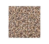 5 g Miyuki Delica Rocailles Seed Beads, 11/0 (1.6 mm) Opal Inside Dyed Cocoa AB (Miyuki Delica Rocailles Perles de graines Rocailles AB brown opaque)