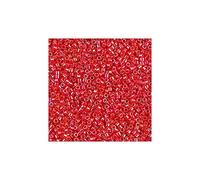 5 g Miyuki Delica Rocailles Seed Beads, 11/0 (1.6 mm) Opaque Coral AB (Miyuki Delica Rocailles Perles de graines Rocailles Coral opaque AB)