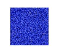 5 g Miyuki Delica Rocailles Seed Beads, 11/0 (1.6 mm) Opaque Cyan Blue (Miyuki Delica Rocailles Perles de graines Rocailles Bleu)