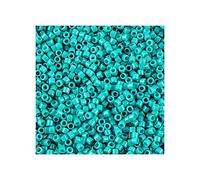 5 g Miyuki Delica Rocailles Seed Beads, 11/0 (1.6 mm) Opaque Turquoise Green Dyed (Miyuki Delica Rocailles Perles de graines Rocailles Vert turquoise opaque)