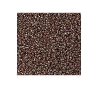 5 g Miyuki Delica Rocailles Seed Beads, 11/0 (1.6 mm) Semi Dyed Frosted Trans.Cinnamon (Miyuki Delica Rocailles Perles de graines Rocailles Jaune brun)