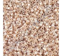 5 g Miyuki DELICA Seed Beads Rocailles, size 11/0, Ceylon Lt Cinnamon (# DB0256), Japan, Glass