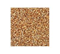 5 g Miyuki DELICA Seed Beads Rocailles, size 11/0, Galvanized Apricot Gold (# DB0411), Japan, Glass