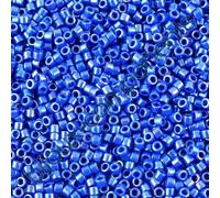 5 g Miyuki DELICA Seed Beads Rocailles, Size 11/0, Opaque Cobalt Luster (# DB0216), Japan, Glass