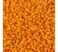 5 g Miyuki DELICA Seed Beads Rocailles, Size 11/0, Opaque Squash Dyed (# DB0651), Japan, Glass