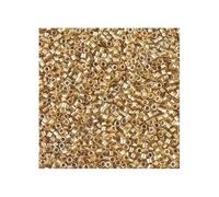 5 g Miyuki DELICA Seed Beads Rocailles, size 11/0, Sparkling Lt Bronze Lined Crystal (# DB0907), Japan, Glass