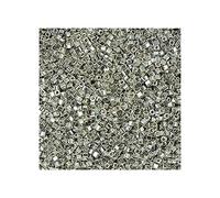 5 g Miyuki Square, 1.8 mm Galvanized Silver (Square Miyuki Argent galvanisé)
