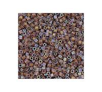 5 g Miyuki Square, 1.8 mm Trans Rainbow Frosted Smoky Topaz (Square Miyuki Topaze mat)