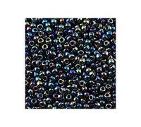 5 g TOHO Round Seed Beads Rocailles, size 15/0, Metallic Rainbow Iris (# 86), Japan, Glass