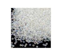 5 g TOHO Round Seed Beads Rocailles, size 15/0, Trans Rainbow Crystal (# 161), Japan, Glass