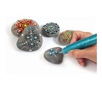 5 galets à peindre - Gris foncé Gris G