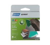 5 garnitures corindon triangulaire perforée (grain 80)