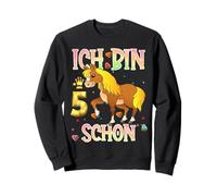 5 Geburtstag Pferd Geschenk Pferdemädchen süß 5 Jahre alt Sweatshirt